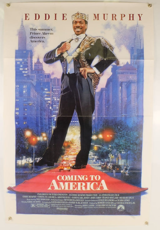 Coming to America (1988) Original movie Poster Folded 27x41