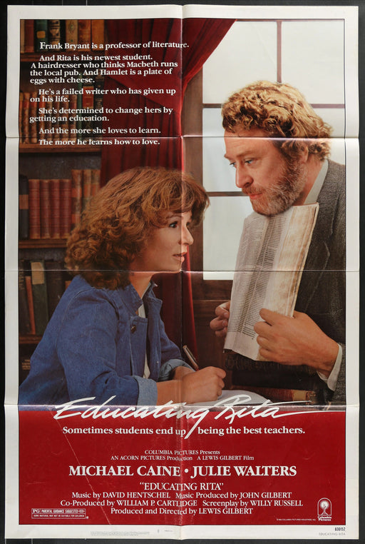Educating Rita (1983) Original Movie Poster Folded 27x41