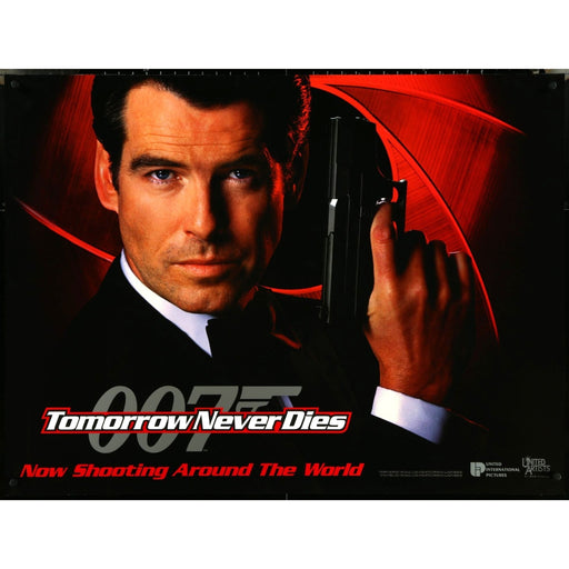Tomorrow Never Dies (1997) Original British Quad Teaser Movie Poster DS Rolled