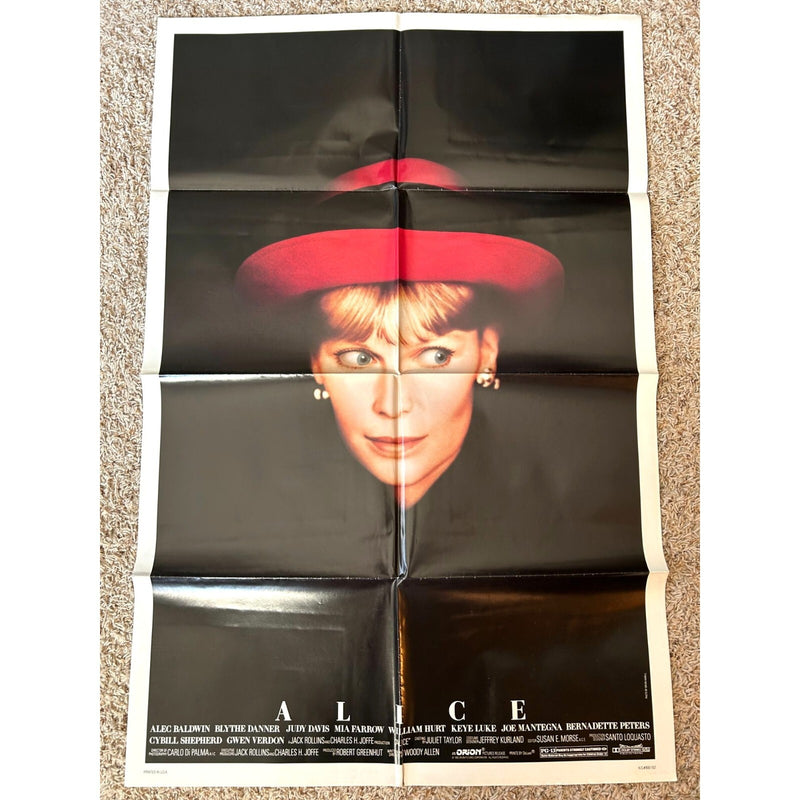 Alice (1990) Original Movie Poster One-Sheet Folded 27x41 Double-Sided BP105
