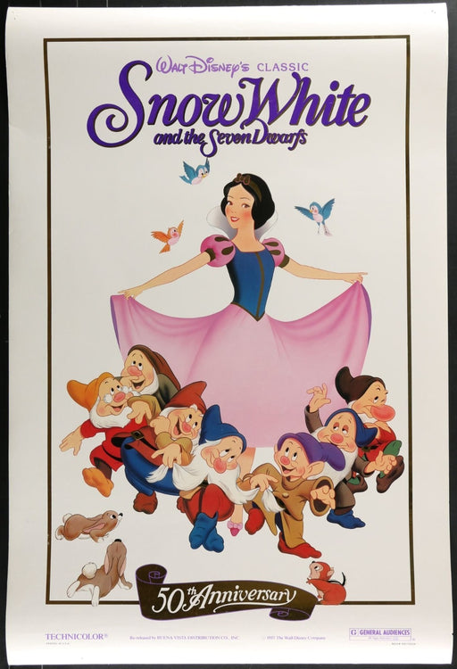 Snow White (1987) Original 50th Anniversary Movie Poster Rolled 27x40