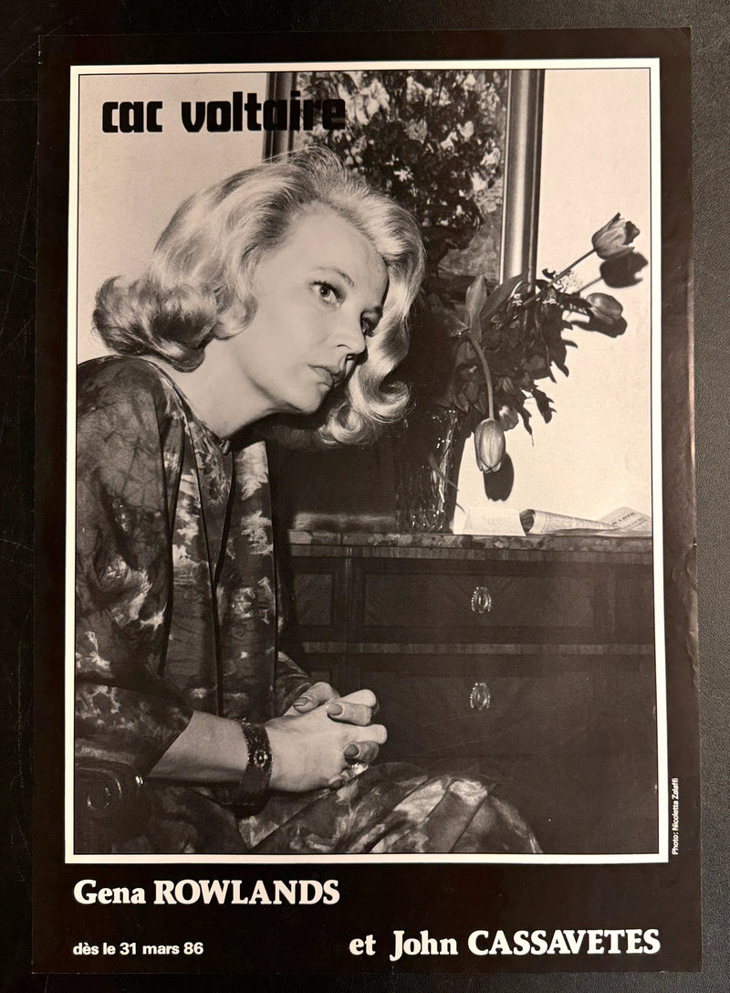 Gena Rowlands et John Cassavetes (1986) CAC Voltaire Poster Rolled 15.75x22.75
