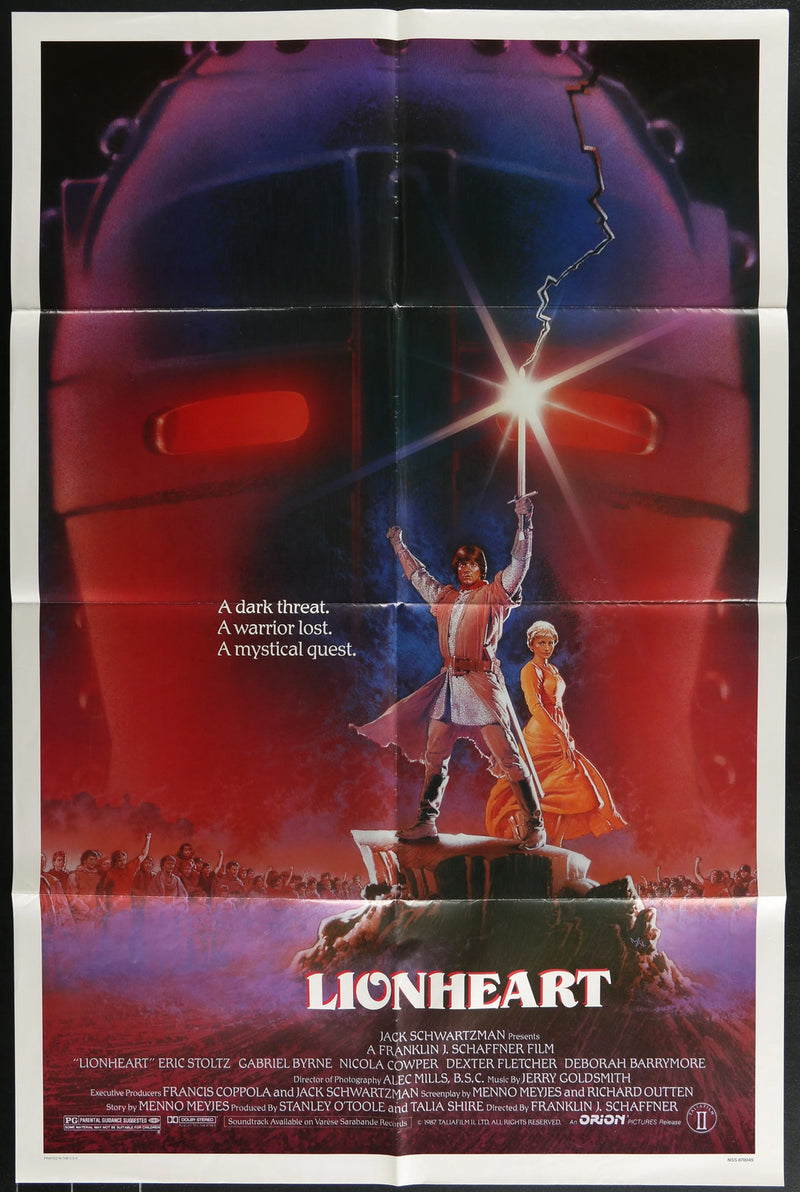 Lionheart (1987) Original Movie Poster Folded 27x41