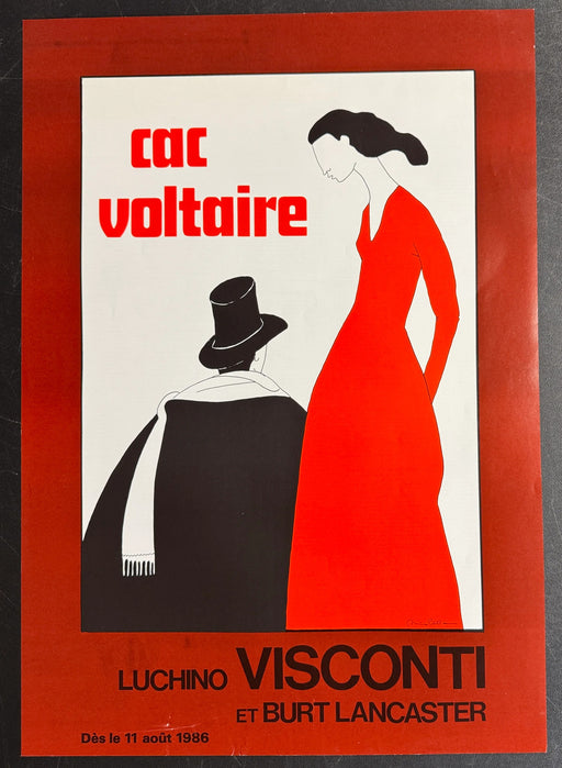 Luchino Visconti et Burt Lancaster (1986) CAC Voltaire Poster Rolled 15.75x22.75