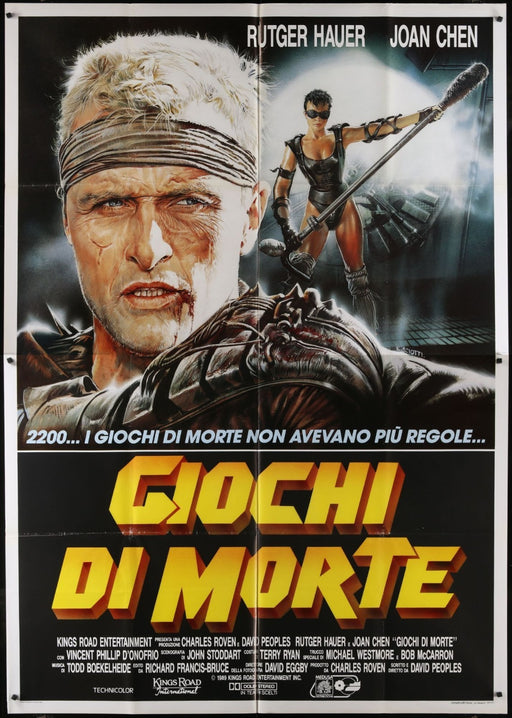 The Blood of Heroes (1989) Original Italian 2P Movie Poster Folded 55x78