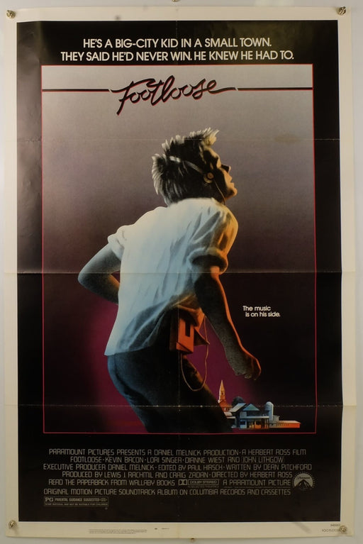 Footloose (1984) Original Movie Poster Folded 27x41