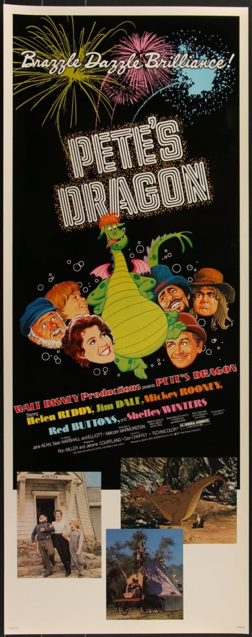 Pete's Dragon (1977) Original Movie Poster Rolled 14x36