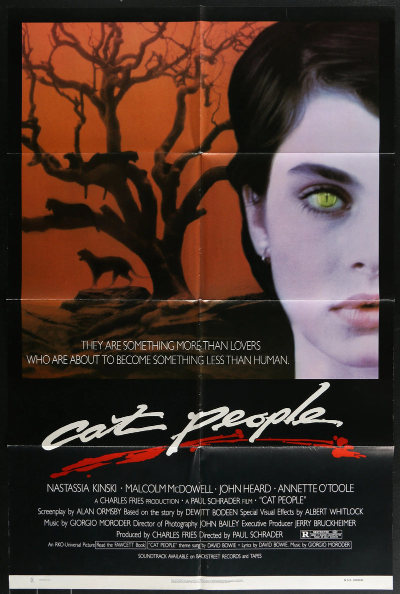Cat People (1982) Original Movie Poster Folded 27x41