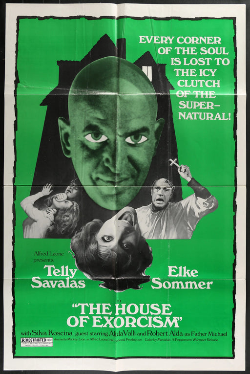 The House of Exorcism (1975) Original Horror Movie Poster Folded 27x41