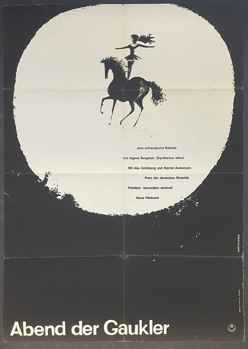 Abend der Gaukler (1958) Original German Movie Poster 23x32