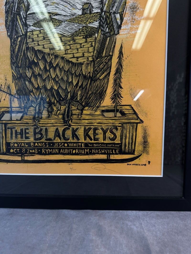 The Black Keys Nashville Orange 2008 Poster 24.75x30.75