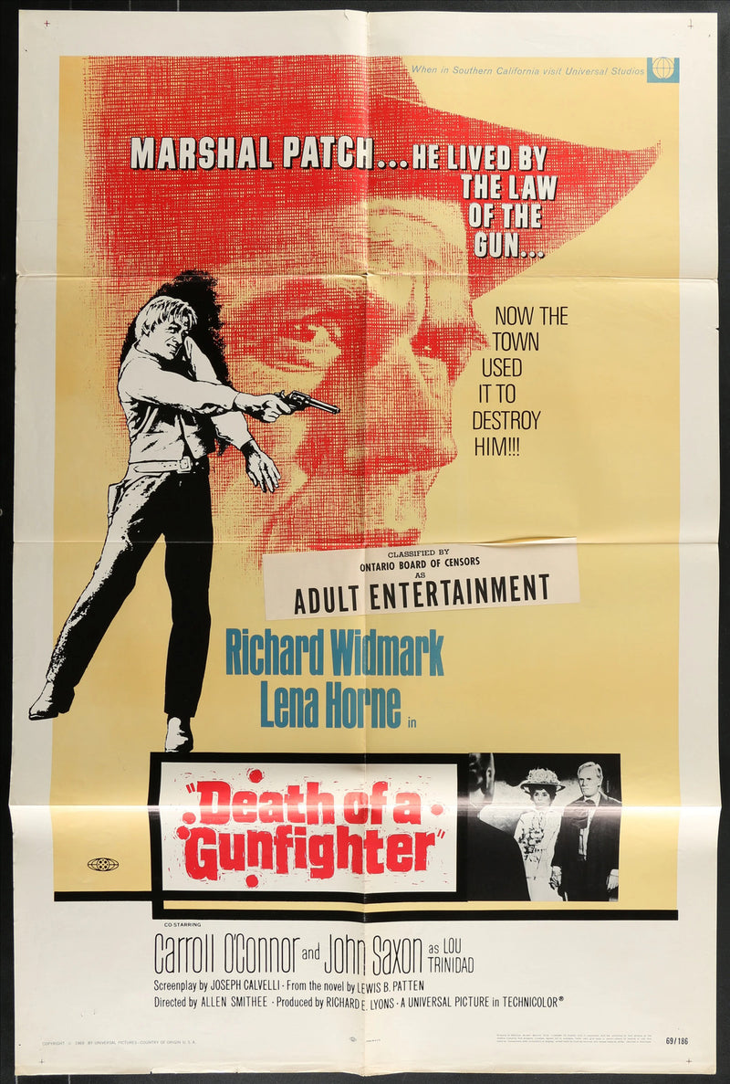 Death of a Gunfighter (1969) Original Western Movie Poster Folded 27x41