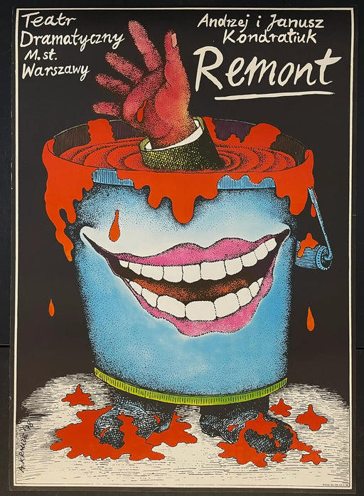 Remont (1978) Original Polish Theatre Poster 27x38