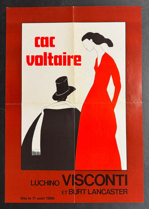 Luchino Visconti et Burt Lancaster (1986) CAC Voltaire Poster Folded 15.75x22.75
