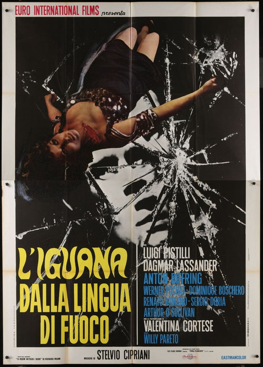 L'iguana dalla lingua di fuoco (1971) Original Italian Movie Poster 55x78