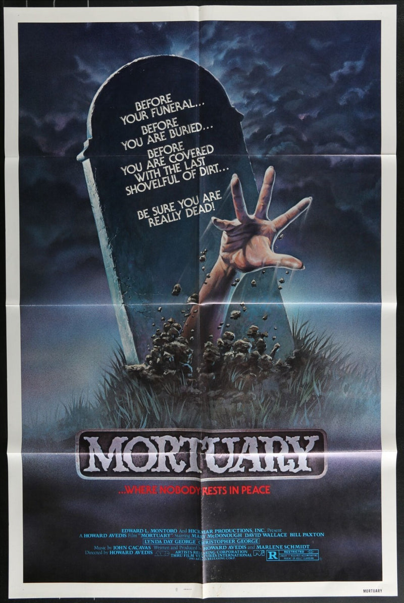 Mortuary (1982) Original Movie Poster Folded 27x41