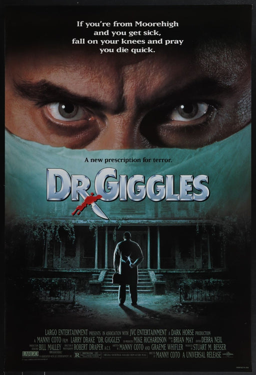 Dr. Giggles (1992) Original Movie Poster Rolled 27x40