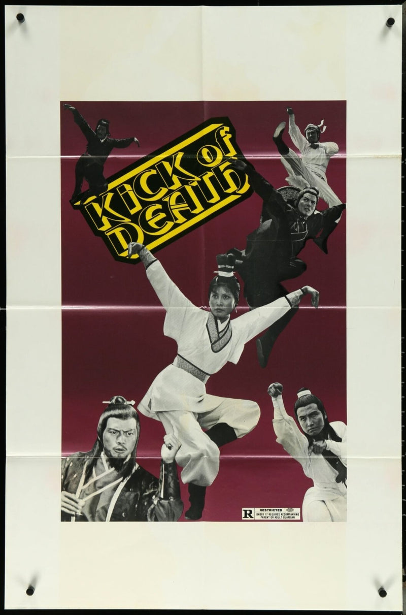 Kick of Death (1973) Original Movie Poster Folded 27x41