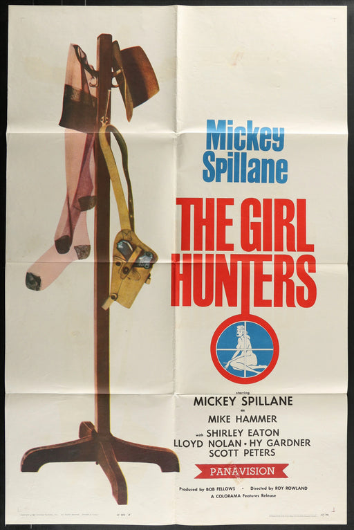 The Girl Hunters (1963) Original Movie Poster Folded 27x41