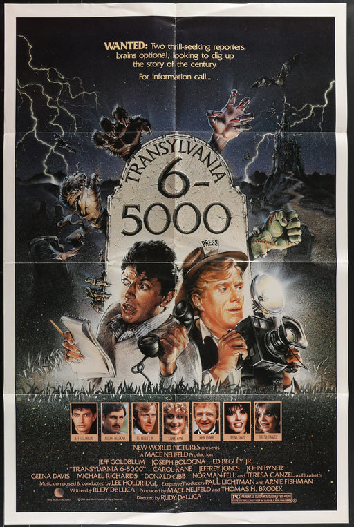 Transylvania 6-5000 (1985) Original Movie Poster Folded 27x41