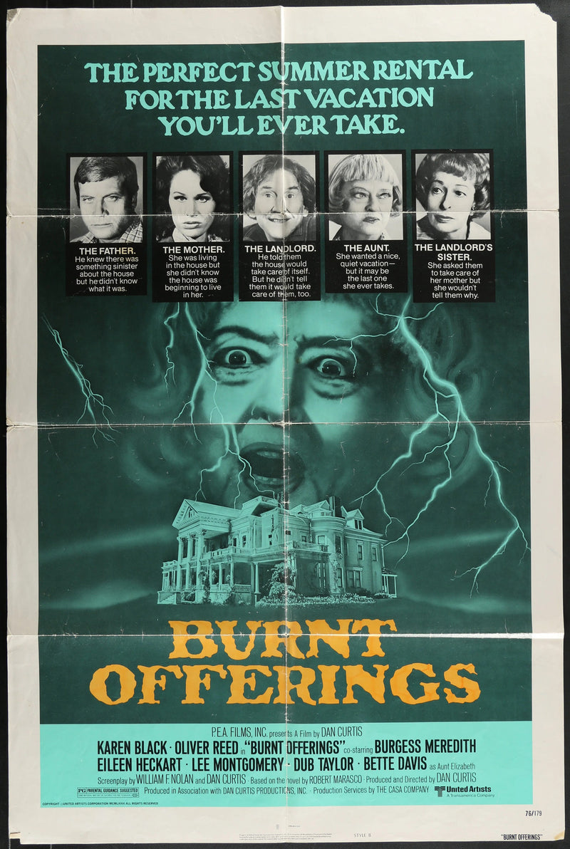 Burnt Offerings (1976) Original Movie Poster Folded 27x41