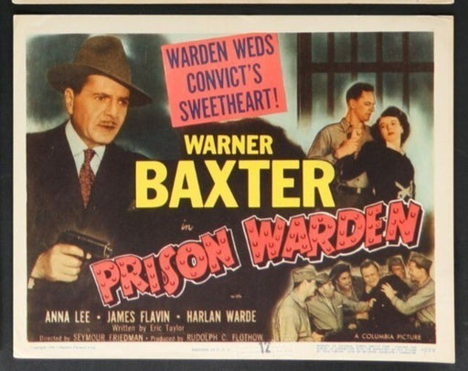 Prison Warden (1949) Original Lobby Card Movie Poster 11x14