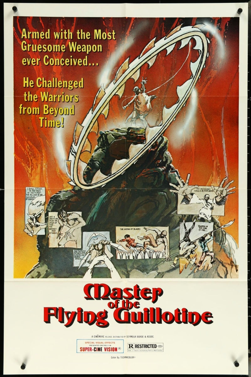 Master of the Flying Guillotine (1976) Original Movie Poster Folded 27x41