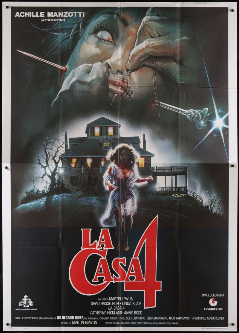 Witchery (1989) Original Italian 2P Movie Poster Folded 55x78
