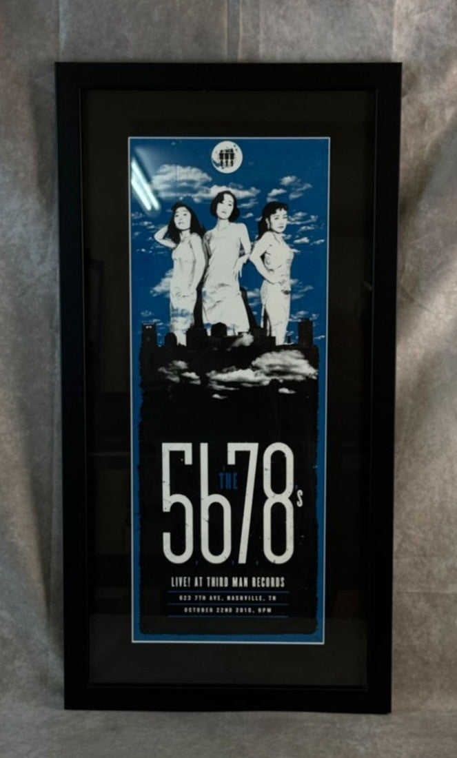The 5.6.7.8's Nashville 22 October 2016 Framed Poster 15x29