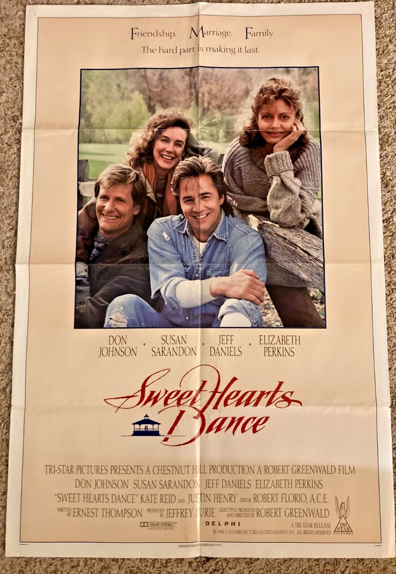 Sweethearts Dance (1988) Original Poster 27x41 Susan Sarandon Jeff Daniels BP10