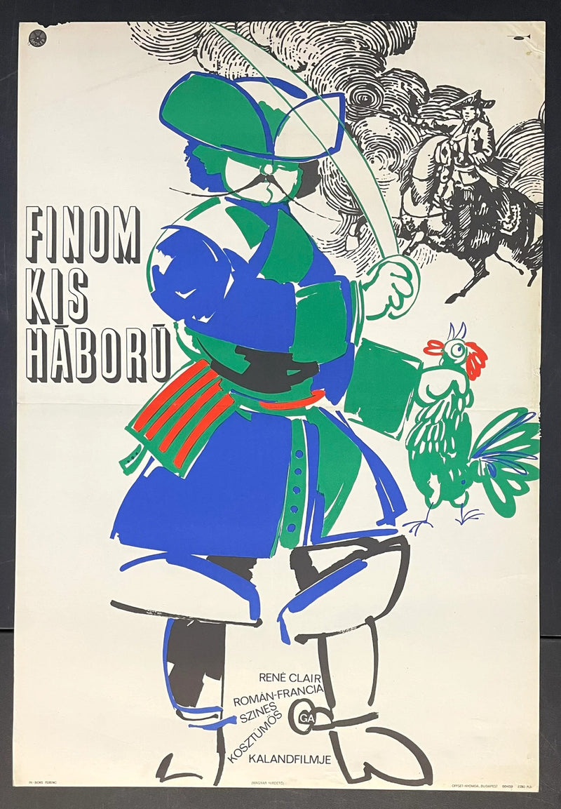Finom kis háború (1966) Original Movie Poster Hungarian 22x32