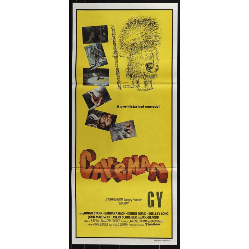 Caveman (1981) Original Australian Day Bill Movie Poster