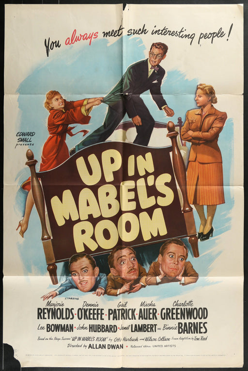 Up in Mabel’s Room (1944) Original Movie Poster Folded 27x41