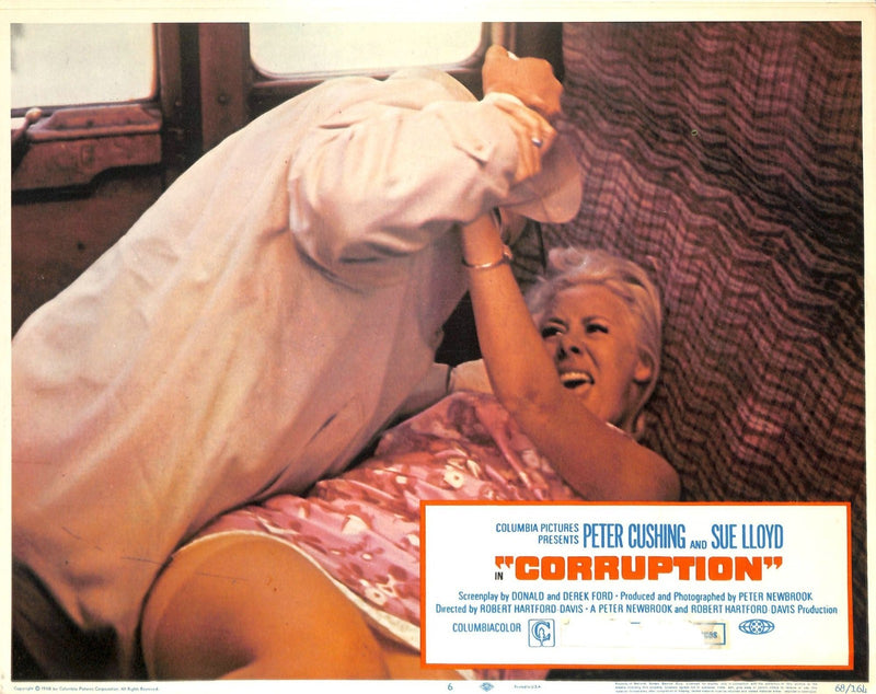 Corruption (1968) Lobby Card Full Set 11X14