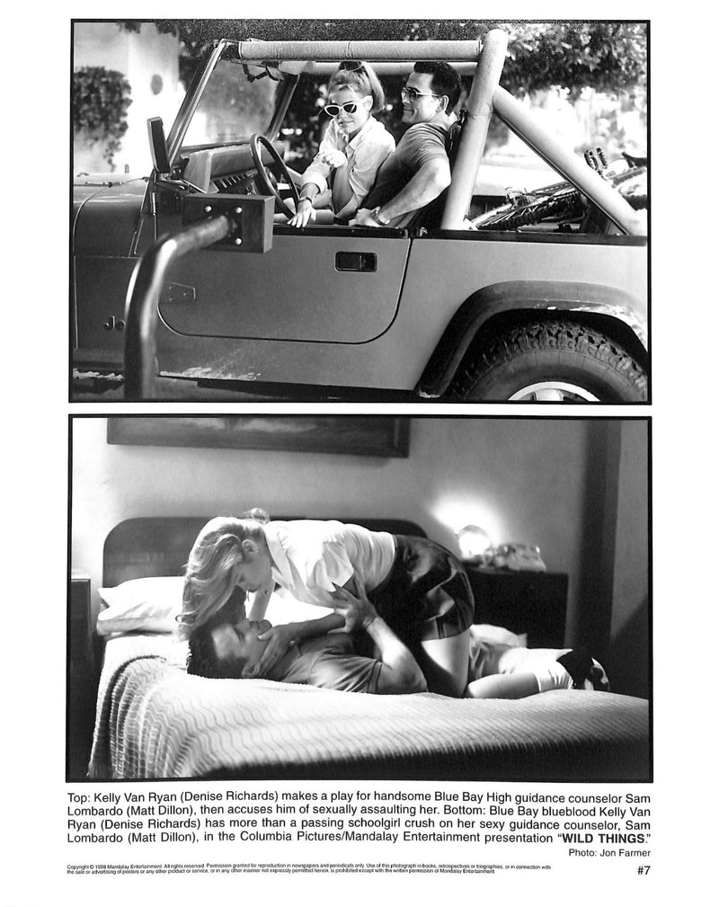 Wild Things (1998) 7 Movie Stills 8x10