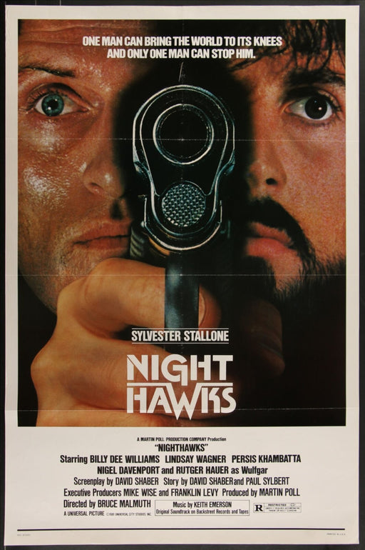 Nighthawks (1981) Original Movie Poster Folded 27x41