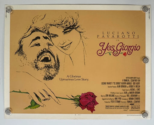 Yes, Giorgio (1982) Original Movie Poster 22x28 Half Sheet