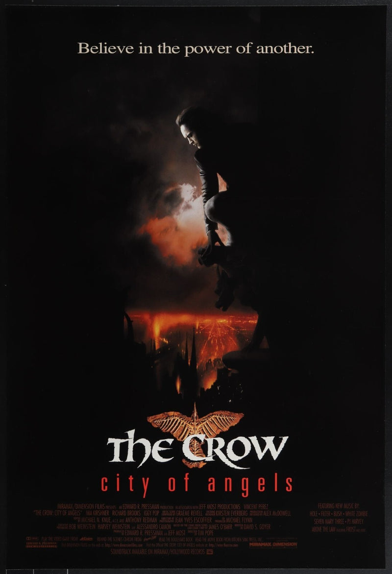 The Crow: City of Angels (1996) Original Movie Poster Rolled 27x40