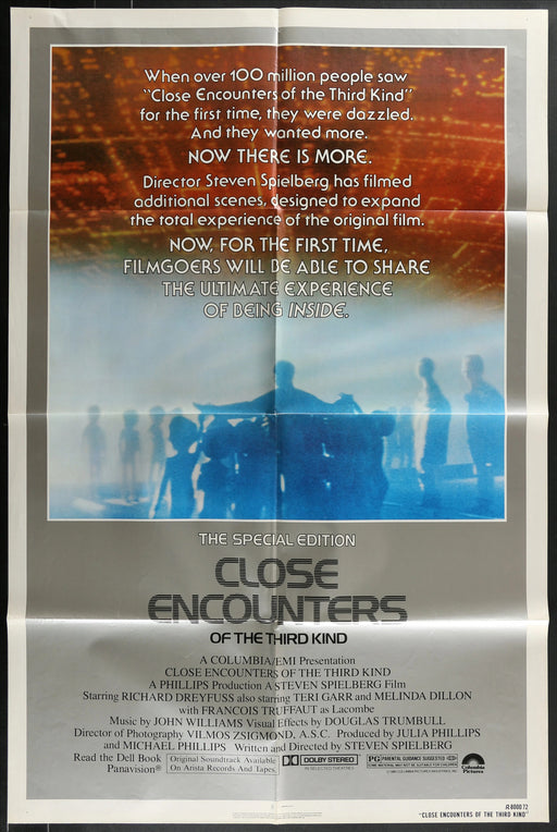 Close Encounters of the Third Kind (1980) Original Movie Poster Folded 27x41