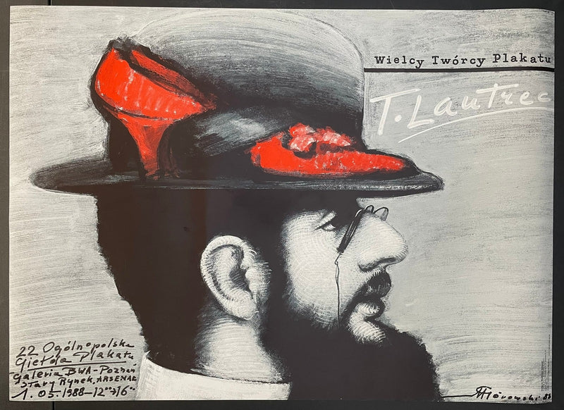 Wielcy Twórcy Plakatu T. Lautrec (1988) Original Polish Exhibition Poster 26x36