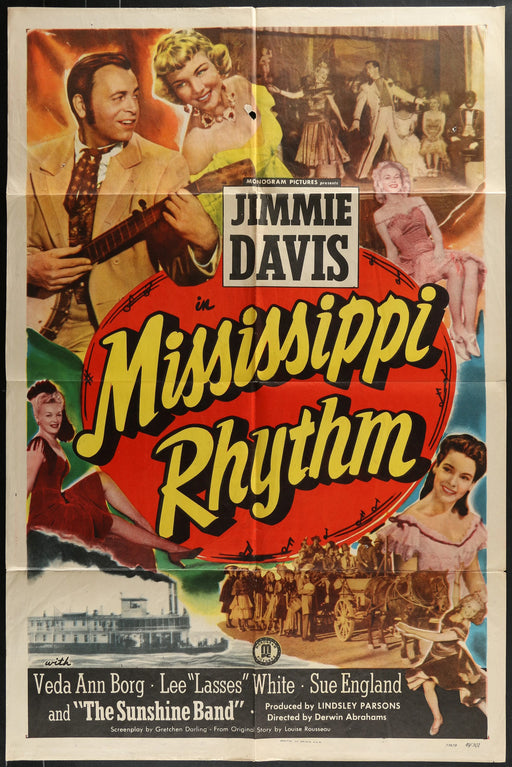 Mississippi Rhythm (1949) Original Western Movie Poster F 27x41