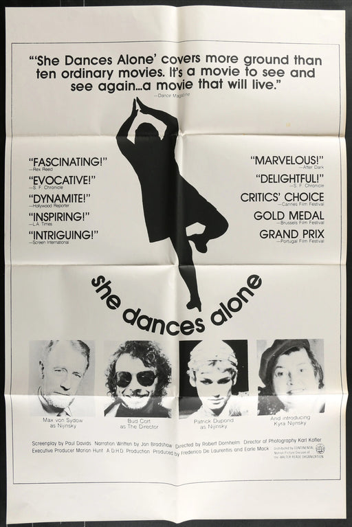 She Dances Alone (1981) Original Movie Poster F 27x40