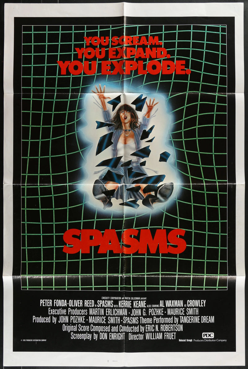 Spasms (1983) Original Movie Poster Folded 27x41