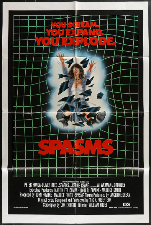 Spasms (1983) Original Movie Poster Folded 27x41
