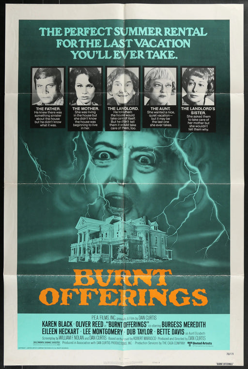 Burnt Offerings (1976) Original Movie Poster Folded 27x41