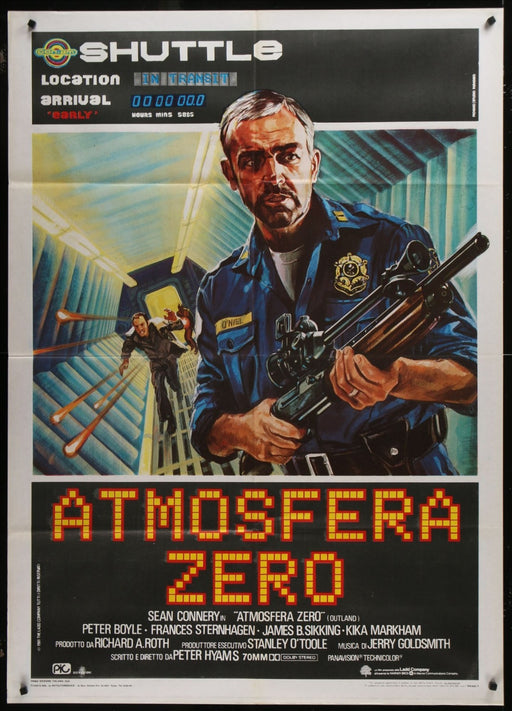 Outland (1981) Original Italian 1P Movie Poster Folded 39x55