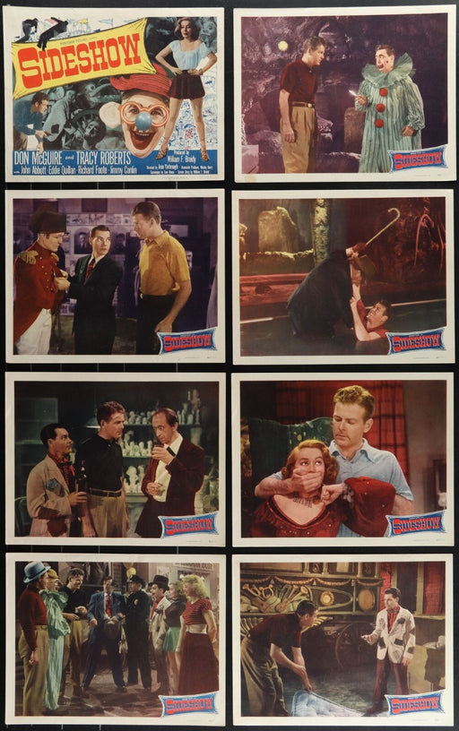 Sideshow (1950) Original Lobby Card Movie Poster Set 11x14