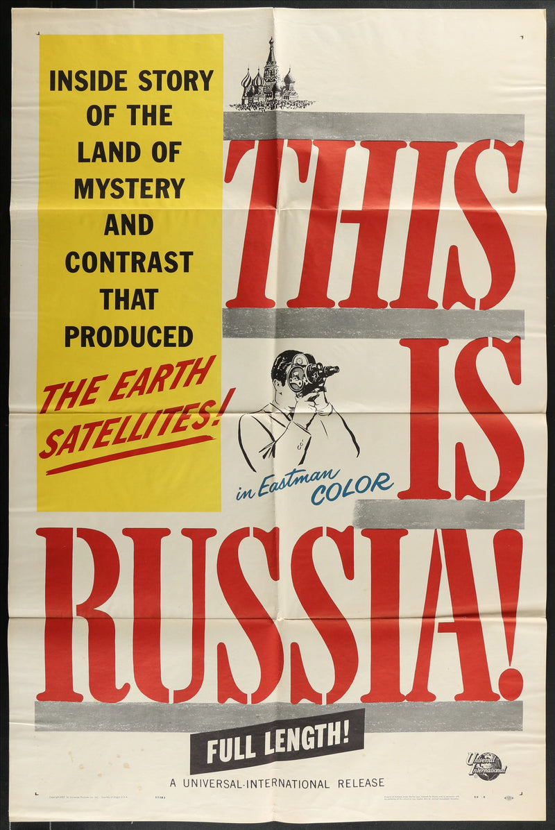 This Is Russia! (1957) Original Movie Poster Folded 27x41