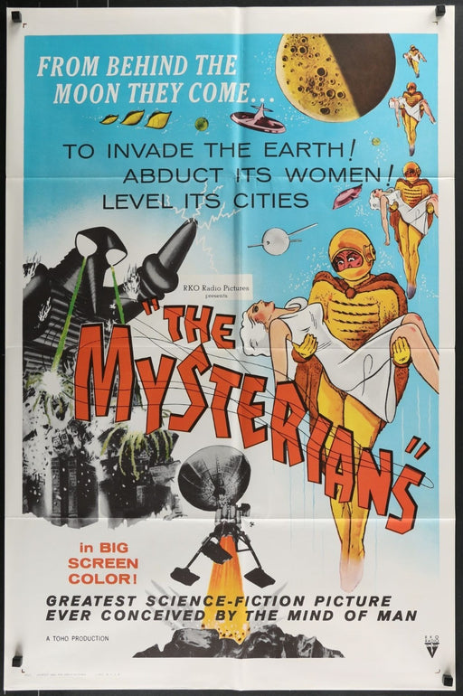 The Mysterians (1957) Original Folded Movie Poster 27x41