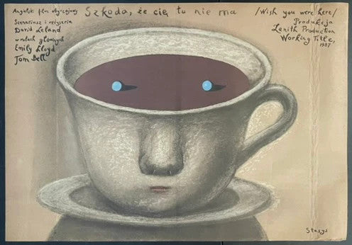 Szkoda, że cię tu nie ma (1987) Original Polish Theater Poster 26x38